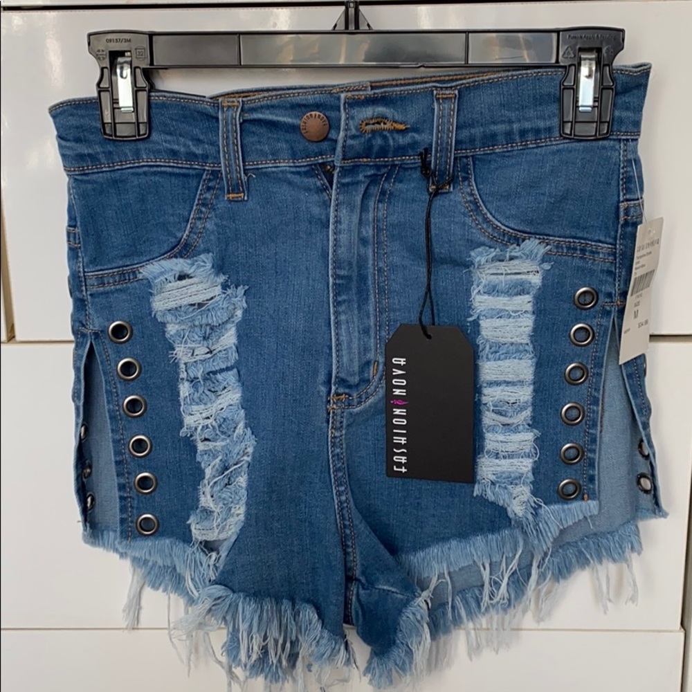 Fashion Nova “Trampoline Shorts” Medium Blue